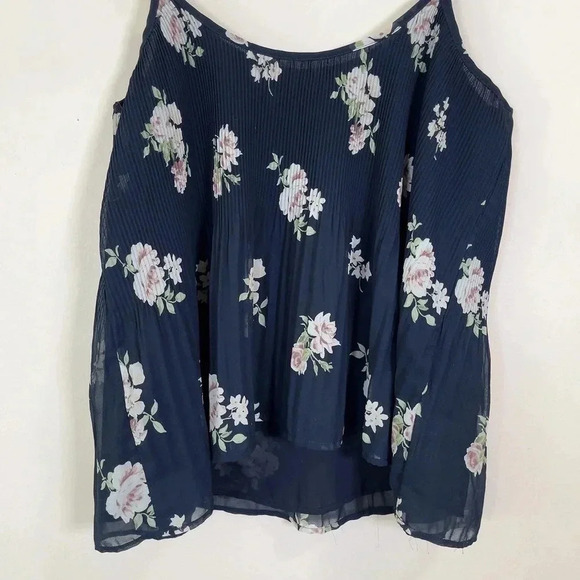 🌟✨2 for $20 ✨🌟 ABERCROMBIE & FITCH | FLORAL PLEATED TANK TOP - Picture 9 of 11